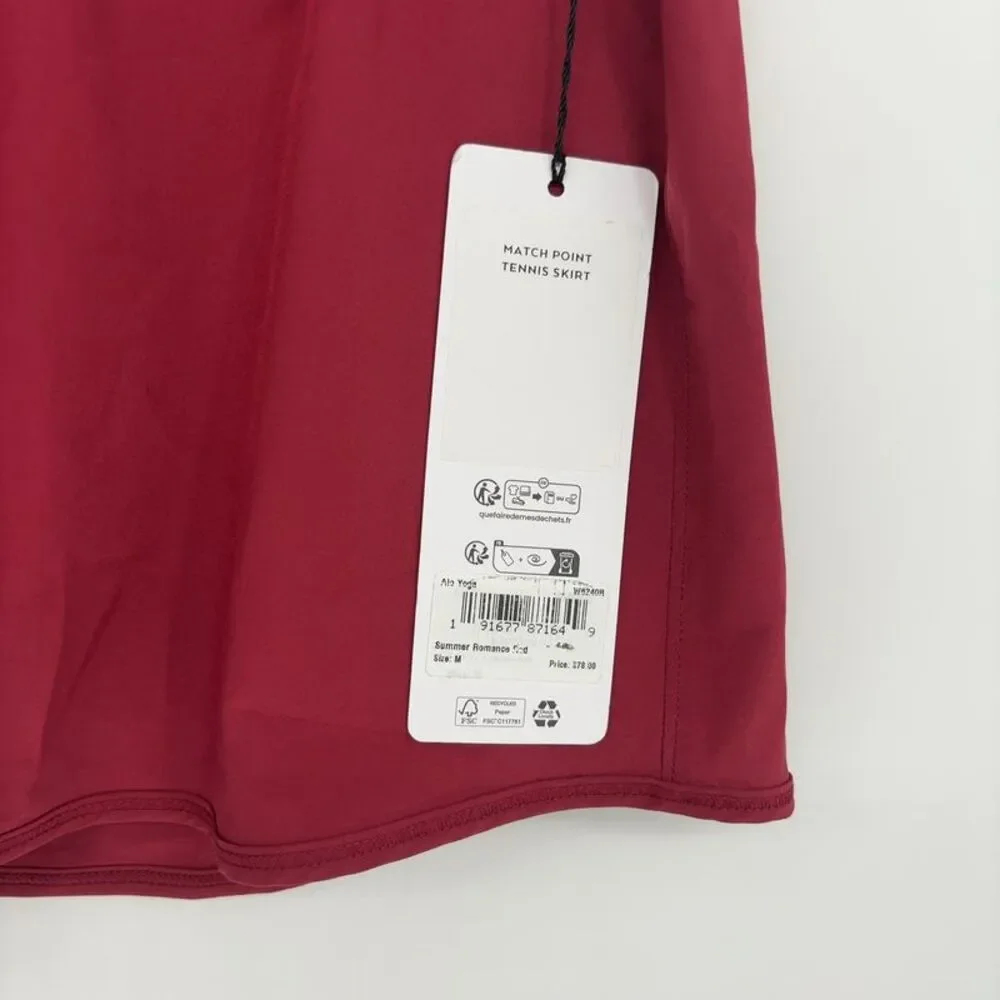 ALO Yoga Tennis Skirt in Red